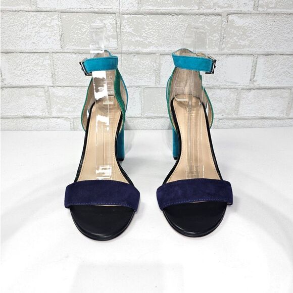 Botkier Gianna Colorblock Sandal Ultramarine Combo Size 8.5 - Picture 2 of 10